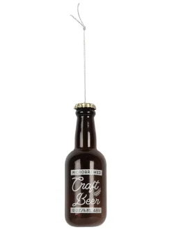 2er-Set: Weihnachtsanhänger in Braun - (H)13 x Ø 5 cm