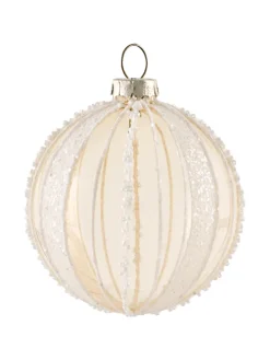 35er-Set Weihnachtsbaumkugeln BLING in Gold/Silber/Transparent