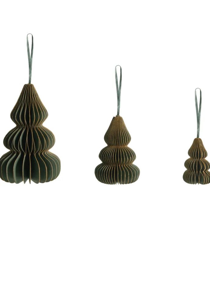 19er-Set Weihnachtsbaumkugeln ORKLA in Grün