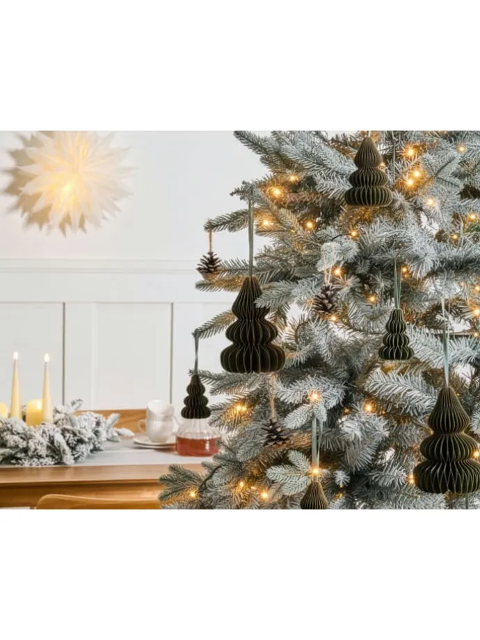 19er-Set Weihnachtsbaumkugeln ORKLA in Grün