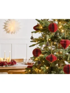 18er-Set Weihnachtsbaumkugeln SUSA in Rot