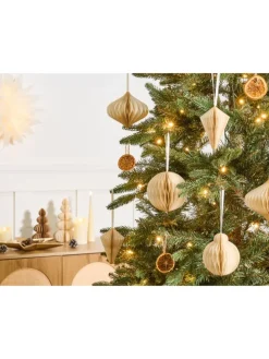 20er-Set Weihnachtsbaumkugeln JOLSTRA in Beige