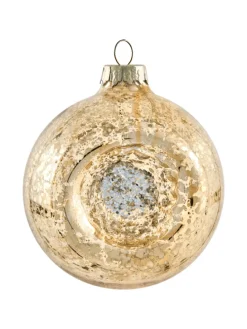 50er-Set Weihnachtsbaumkugeln SPARKLE in Rot/Gold