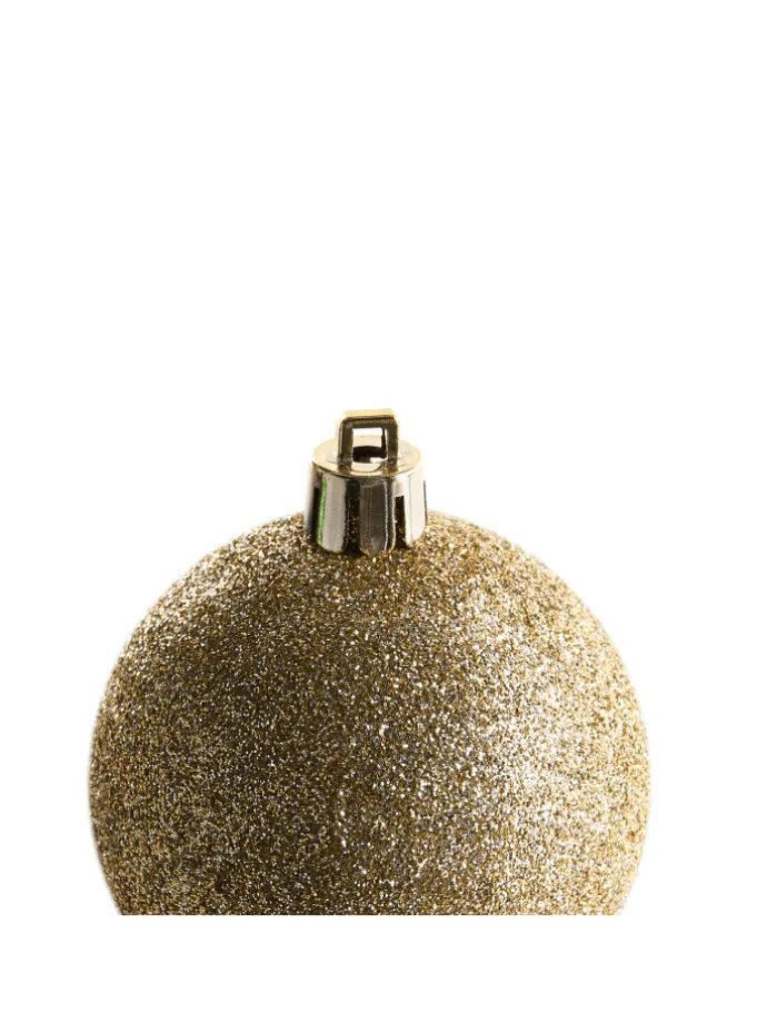 100er-Set Weihnachtsbaumkugeln VANERN in Bunt/Gold