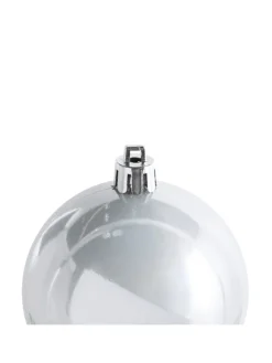 60er-Set Weihnachtsbaumkugeln TINNSJA in Silber