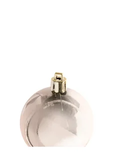 114er-Set Weihnachtsbaumkugeln GJENDE in Rosa/Gold