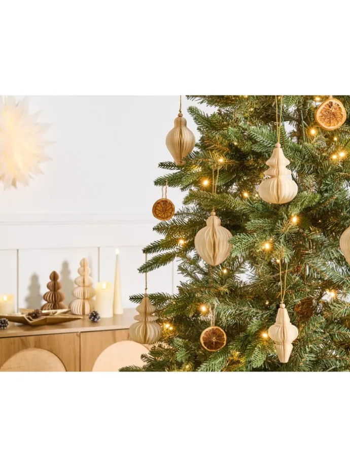 20er-Set Weihnachtsbaumkugeln ALTAELVA in Beige