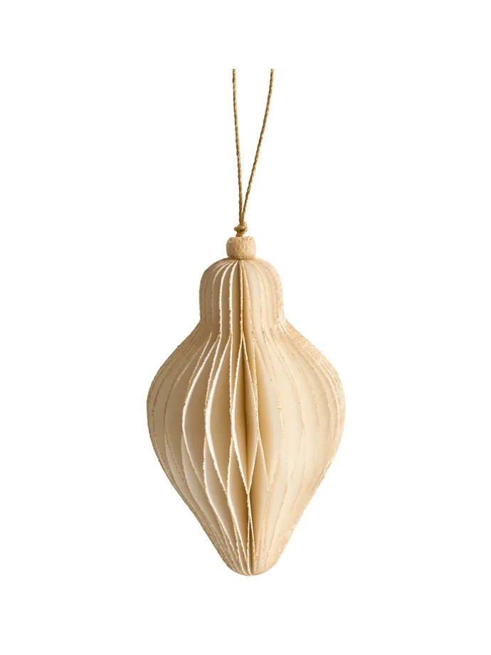 20er-Set Weihnachtsbaumkugeln ALTAELVA in Beige