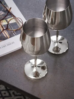 2er-Set: Weingläser in Silber - 500 ml