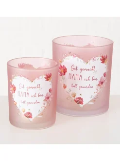 6er-Set: Windlichter "Elsie" in Rosa