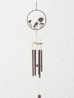 2er-Set: Windspiele "Esra" in Schwarz - (L)47 cm