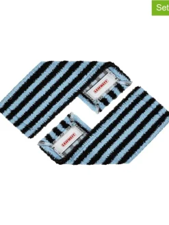 2er-Set: Wischbezüge "Profi XL outdoor active" in Schwarz/ Hellblau