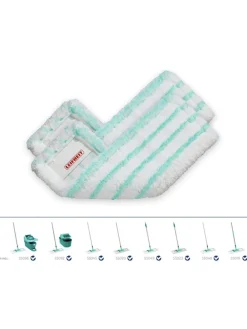 2er-Set: Wischbezüge "Profi XL micro duo" in Weiß/ Türkis