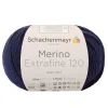 10er-Set: Wollgarne ''Merino Extrafine 120'' in Dunkelblau - 10x 50 g