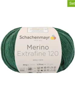 10er-Set: Wollgarne ''Merino Extrafine 120'' in Grün - 10x 50 g