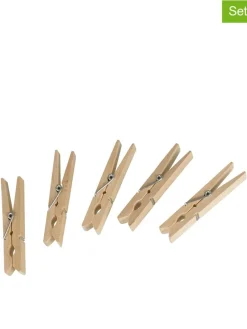 100er-Set: Wäscheklammern in Natur - (H)7 cm