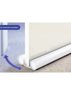 2er-Set: Zugluft-Stopper in Weiß - (B)80 x (H)13 cm