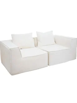 2er-Sofa O54, Creme
