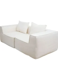 2er-Sofa O54, Creme