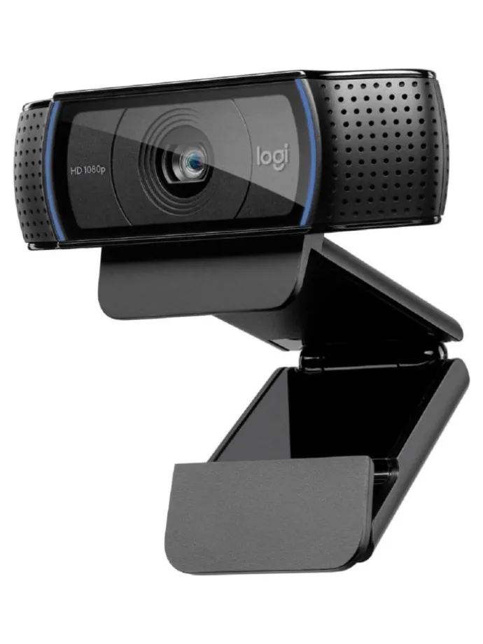 Erstklassige Webcam C920 mit 1080p Full-HD - gestochen in Schwarz