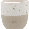 Espressobecher "Herz" in Beige - 40 ml