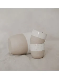 Espressobecher "Smiley" in Beige/ Creme - 40 ml