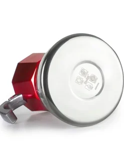 Espressokocher ''Elba'' in Rot/ Silber - 600 ml