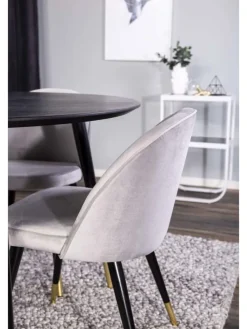 Essgruppe Dipp 1 (5-teilig) Beige Und Dunkelgrau 115 x 115 cm