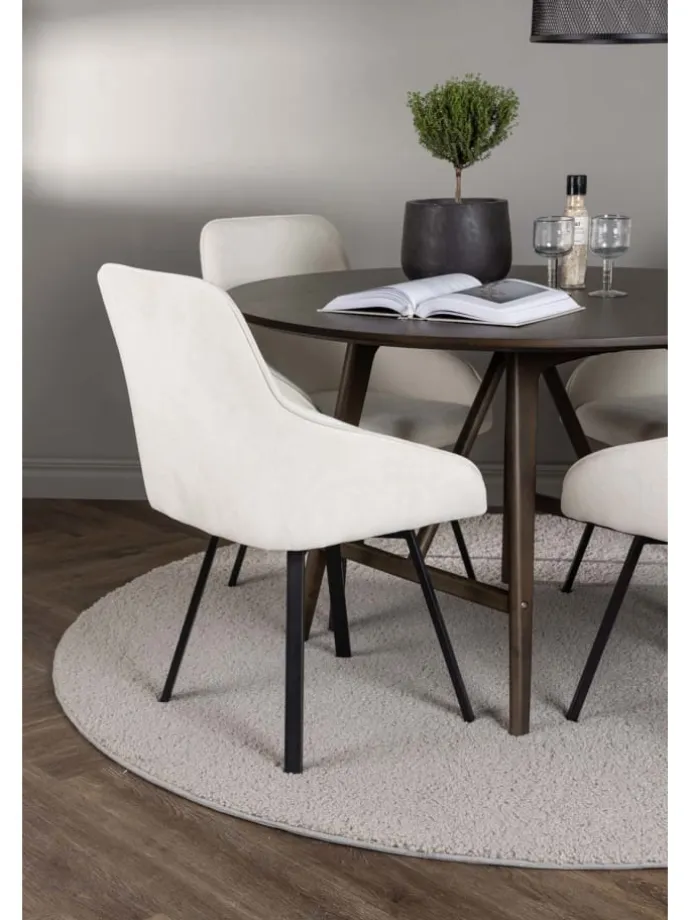 Essgruppe Kaseindon 5 (5-teilig) Braun 100 x 100 cm