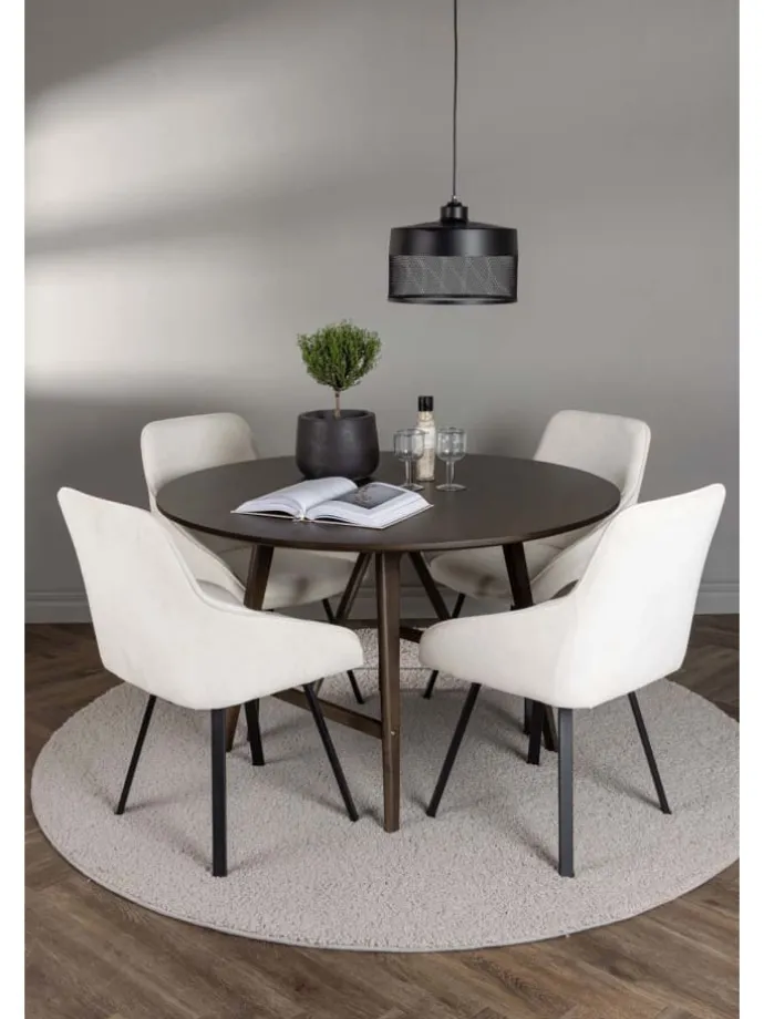 Essgruppe Kaseindon 5 (5-teilig) Braun 100 x 100 cm