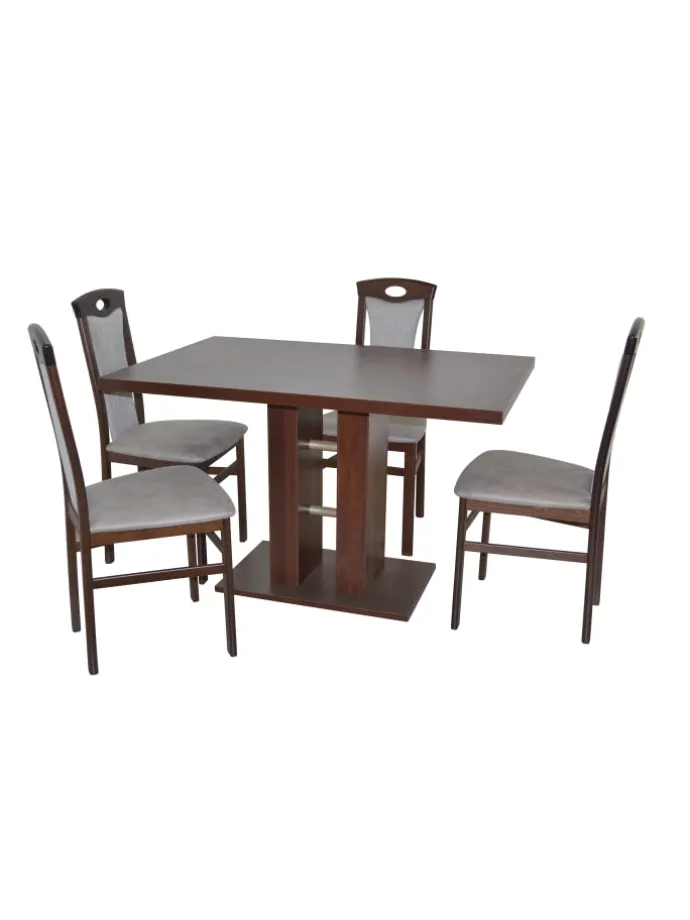 Essgruppe (5teilig) Daniela in hellgrau