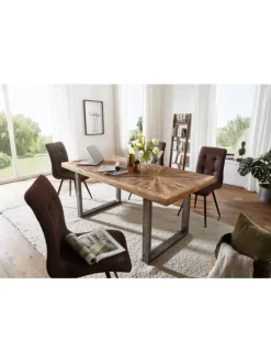 Esstisch Mango Massivholz Esszimmertisch 180x76,5x90, Küchentisch