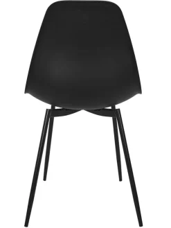 Esszimmerstuhl ''Gustav'' in Schwarz - (B)50,7 x (H)84,8 x (T)45,5 cm