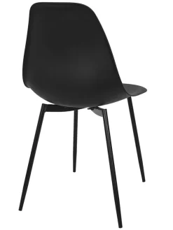 Esszimmerstuhl ''Gustav'' in Schwarz - (B)50,7 x (H)84,8 x (T)45,5 cm