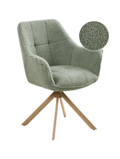 Esszimmerstuhl HAYDEN in Grün/Braun - (W) 64 x (H) 85 x (L) 69 cm