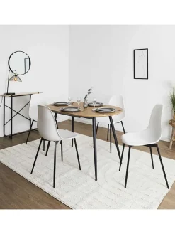 Esszimmerstuhl in Weiß - (B)50,7 x (H)84,8 x (T)45,5 cm