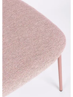 Esszimmerstuhl ''Inka'' in Rosa - (B)45 x (H)78 x (T)49 cm