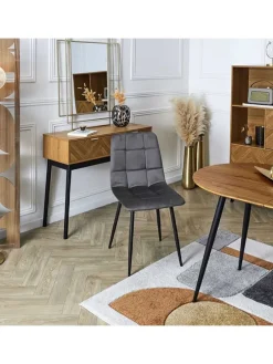 Esszimmerstuhl ''Mateo'' in Grau - (B)45 x (H)88 x (T)52 cm