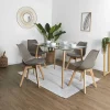 Esszimmerstuhl "Scandinave" in Taupe - (B)46 x (H)86,5 x (T)52 cm