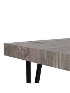 Esszimmertisch ADENA in Braun/Schwarz - (W) 90 x (H) 75 x (L) 150 cm