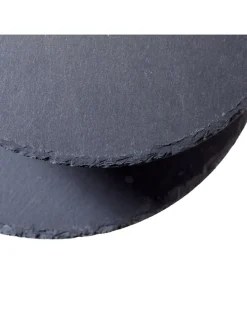 Etagere in Schwarz/ Silber - (H)40 cm