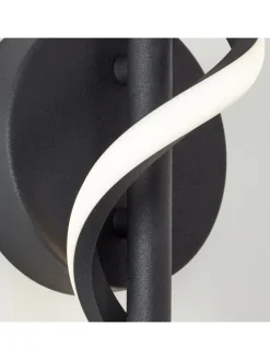 Eunice LED Wandleuchte schwarz matt schwarz 7,5 W LED integriert