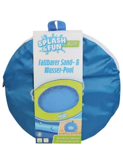 Faltbarer Sand- und Wasserpool in Grün/ Blau - Ø55 cm - ab 2 Jahren