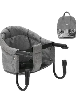 Faltbarer Tischsitz inkl. Tasche - Melange in grau