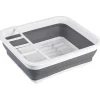 Faltbares Abtropfgestell in Grau/ Weiß - (B)36,5 x (H)13 x (T)31 cm