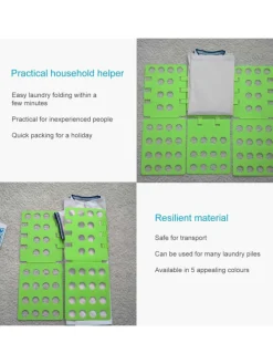 Faltbrett Kleiderfalthilfe in Grün