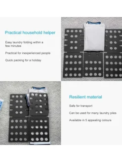 Faltbrett Kleiderfalthilfe in Schwarz