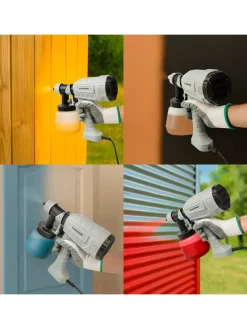 Farbspritzpistole in Grau