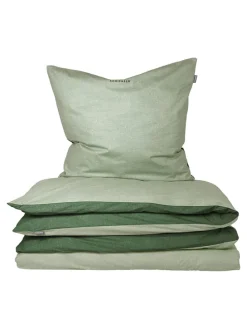 Feinbiber-Bettwäsche-Set in Grün