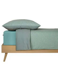 Feinbiber-Bettwäsche-Set "Lucy" in Grün